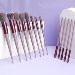 13-Piece Professional Makeup Brush Set – Portable & Soft for Full Face Makeup